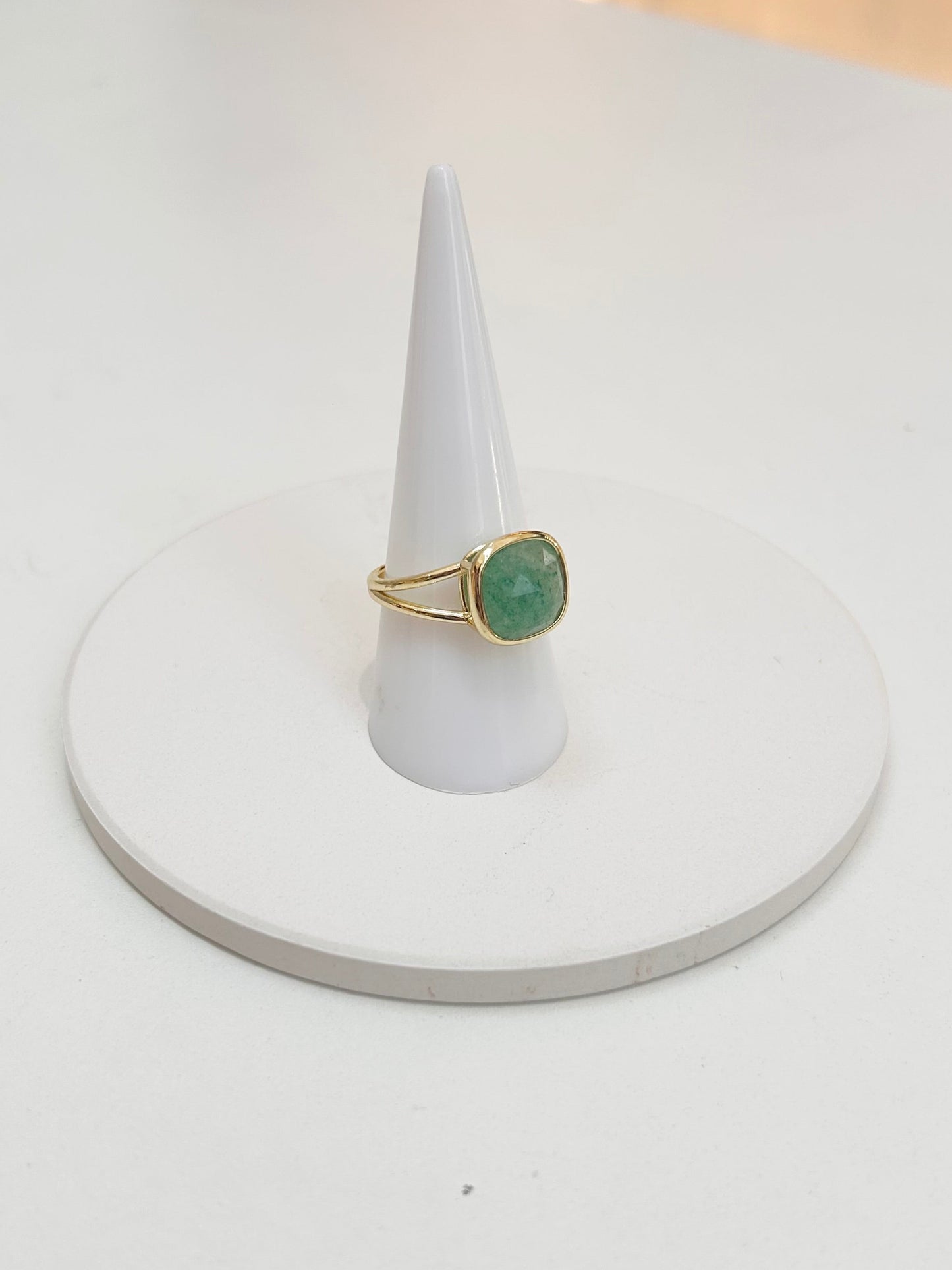
                  
                    Green Jade Squared Adjustable Ring – Boho & Mala jewellery
                  
                