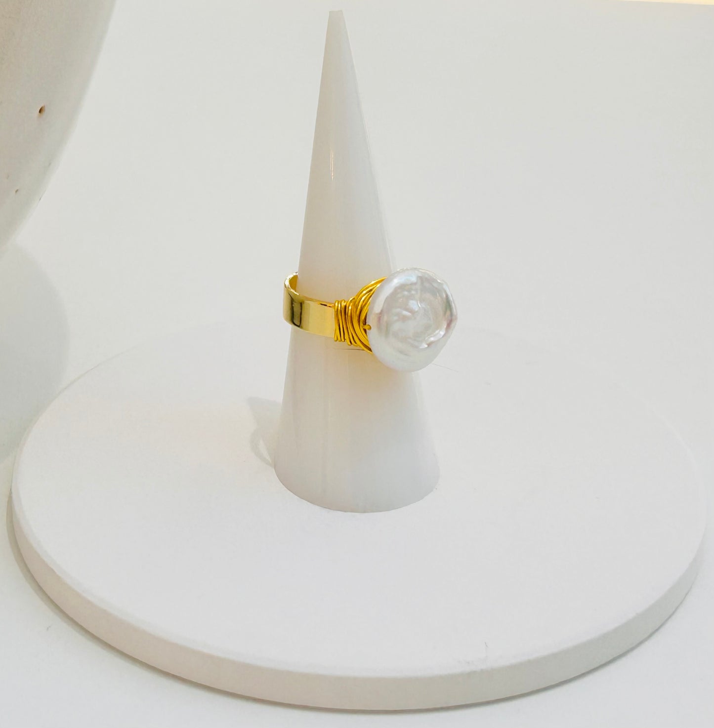 
                  
                    Roselle Freshwater Pearl Ring (Adjustable)
                  
                