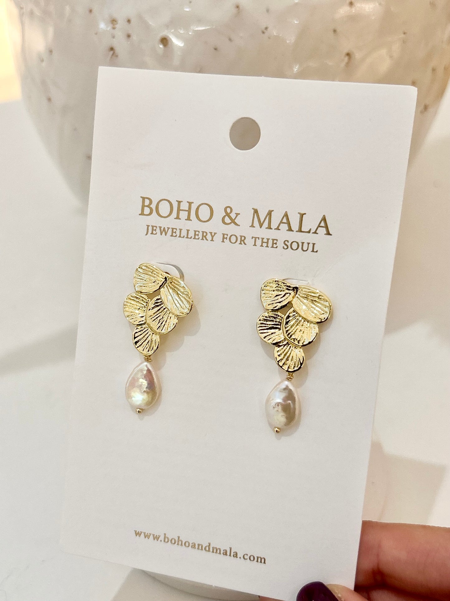 
                  
                    Pearla Freshwater Pearl Gold Drop Earrings – Genuine Freshwater Pearl Earrings
                  
                