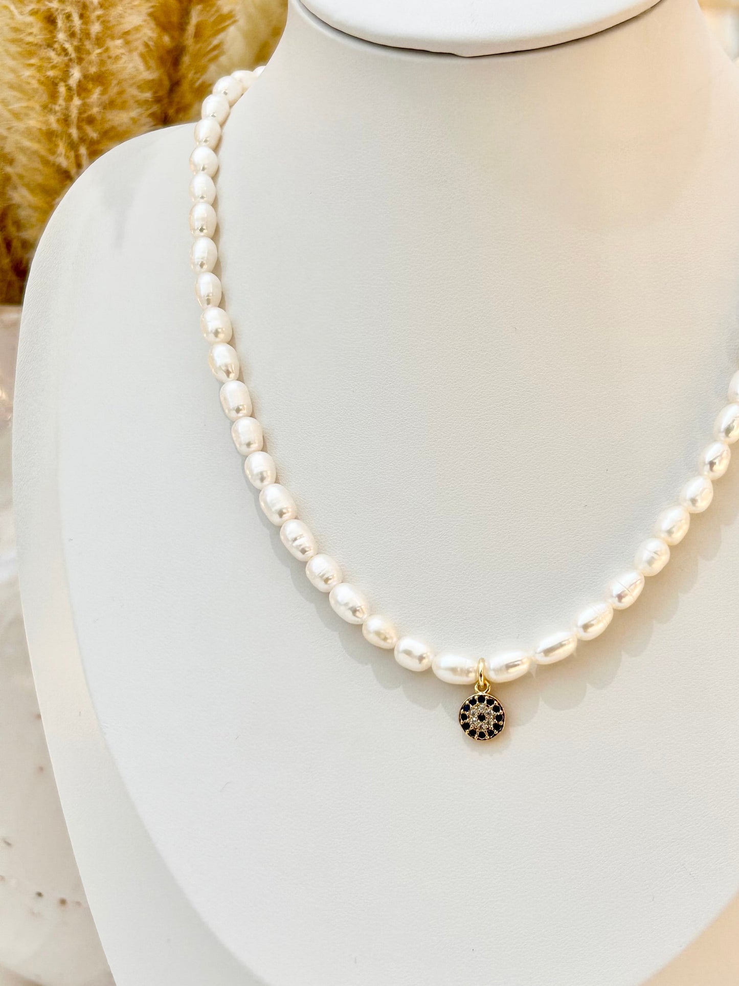 
                  
                    Selene Eye Pearl Necklace
                  
                