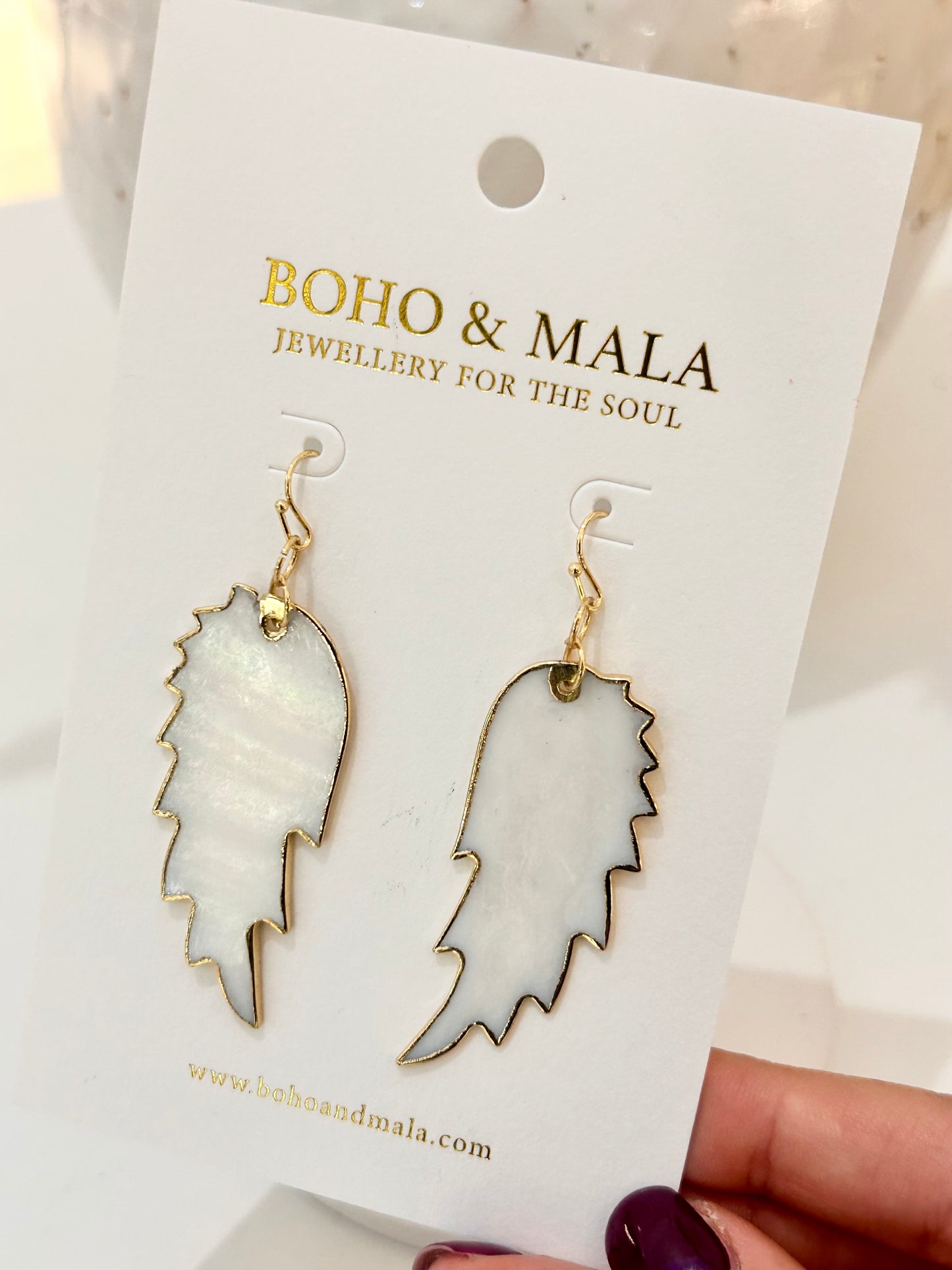 
                  
                    Ocean Feather Drop Earrings – Freshwater Pearl Statement Earrings
                  
                