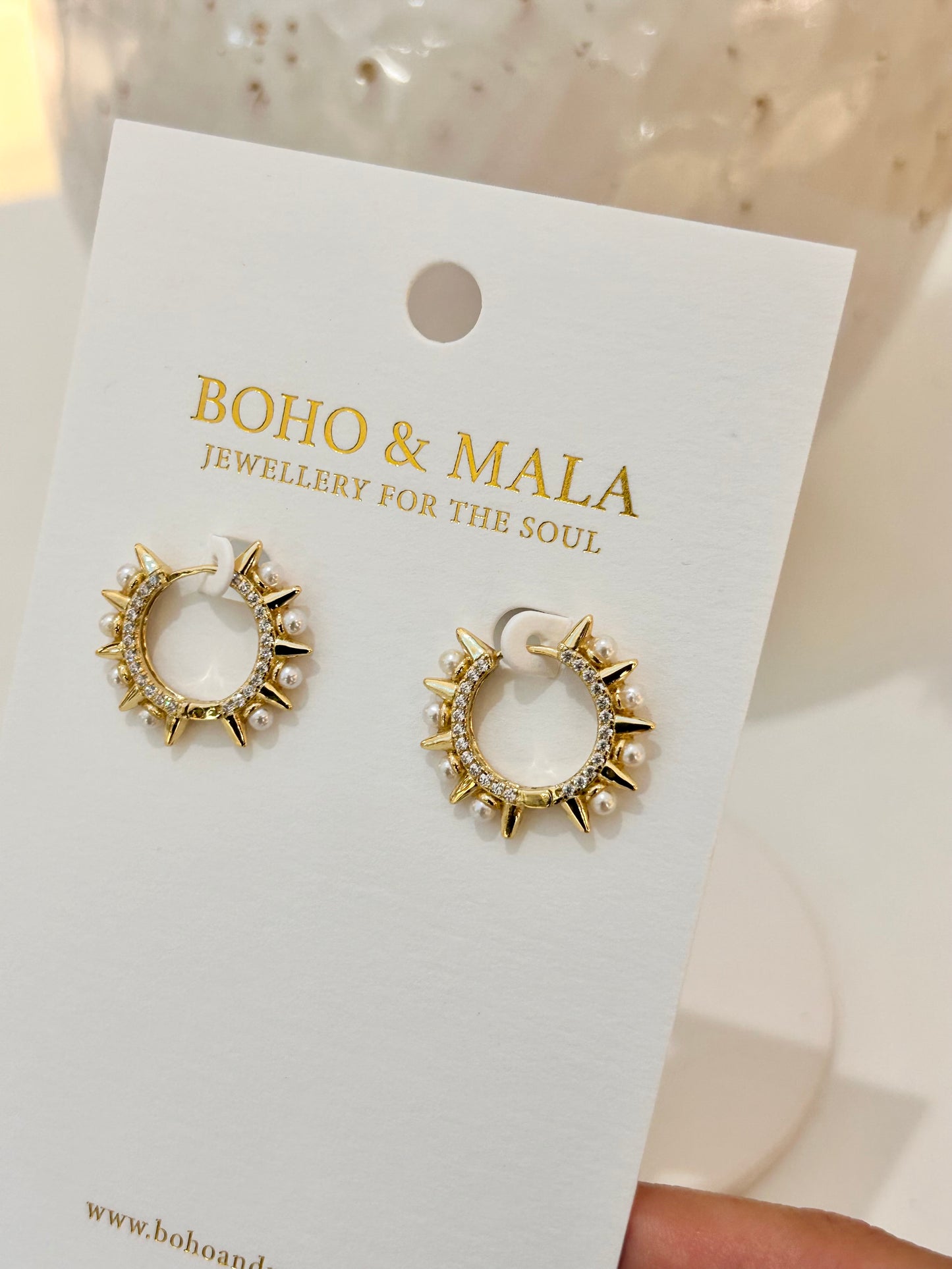 
                  
                    Pearl Solstice Earrings – Genuine Freshwater Pearl Hoop Earrings
                  
                