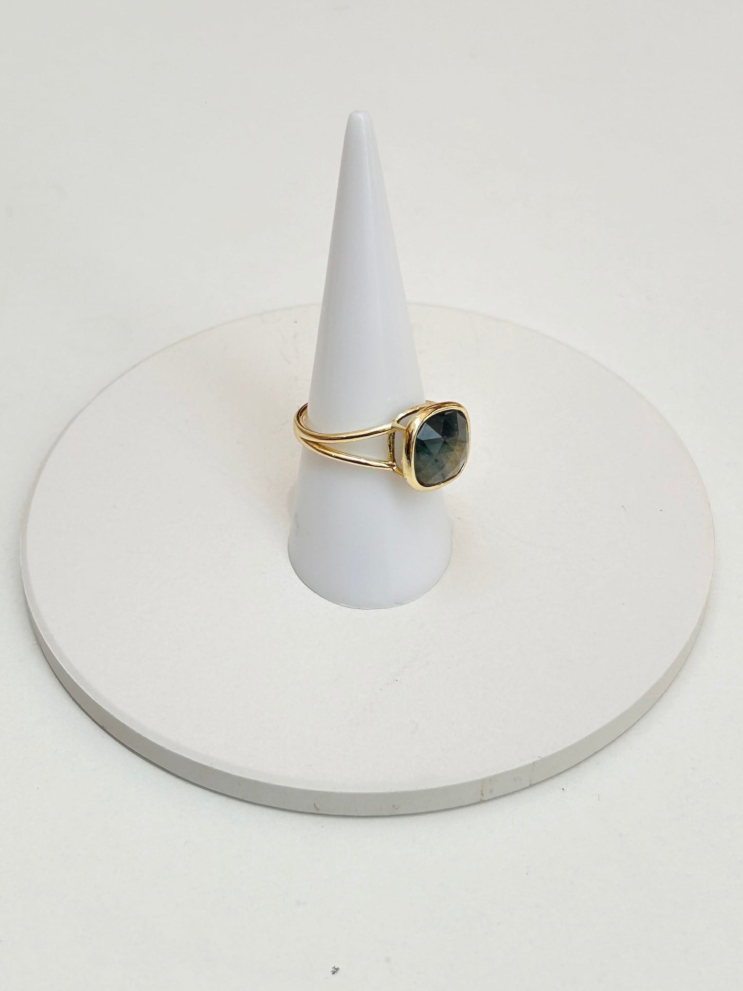 
                  
                    Labradorite Squared Adjustable Ring
                  
                