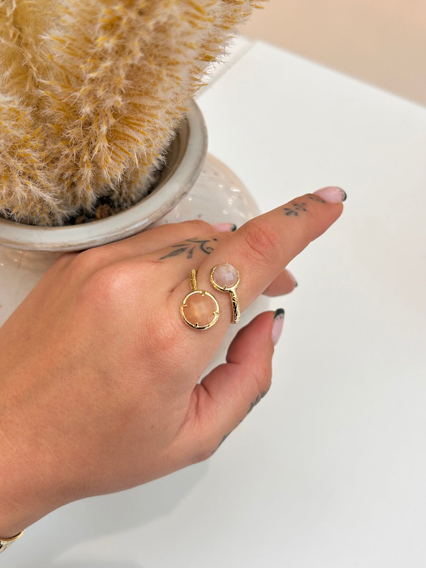 
                  
                    Sunstone Double Adjustable Ring – Boho & Mala jewellery
                  
                