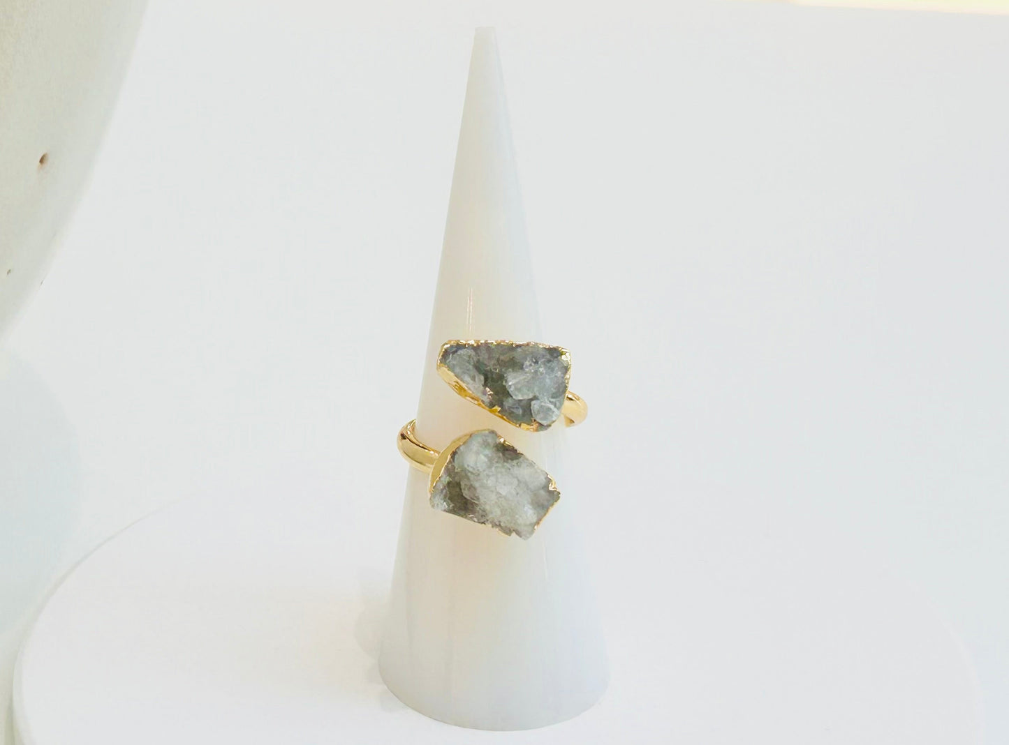 
                  
                    Celeste Druzy Adjustable Ring
                  
                