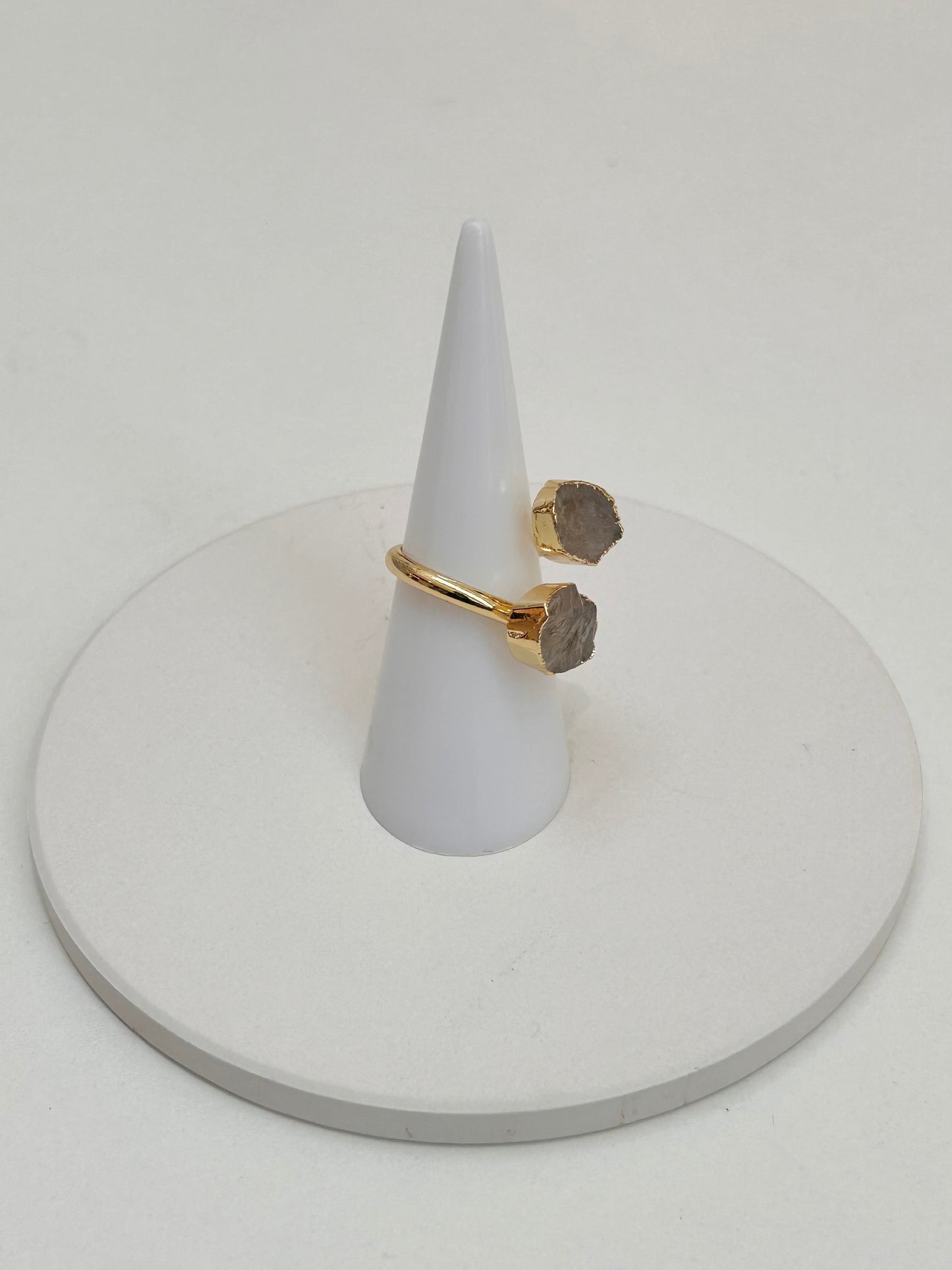 
                  
                    Raw Smokey Quartz Adjustable Ring – Boho & Mala jewellery
                  
                