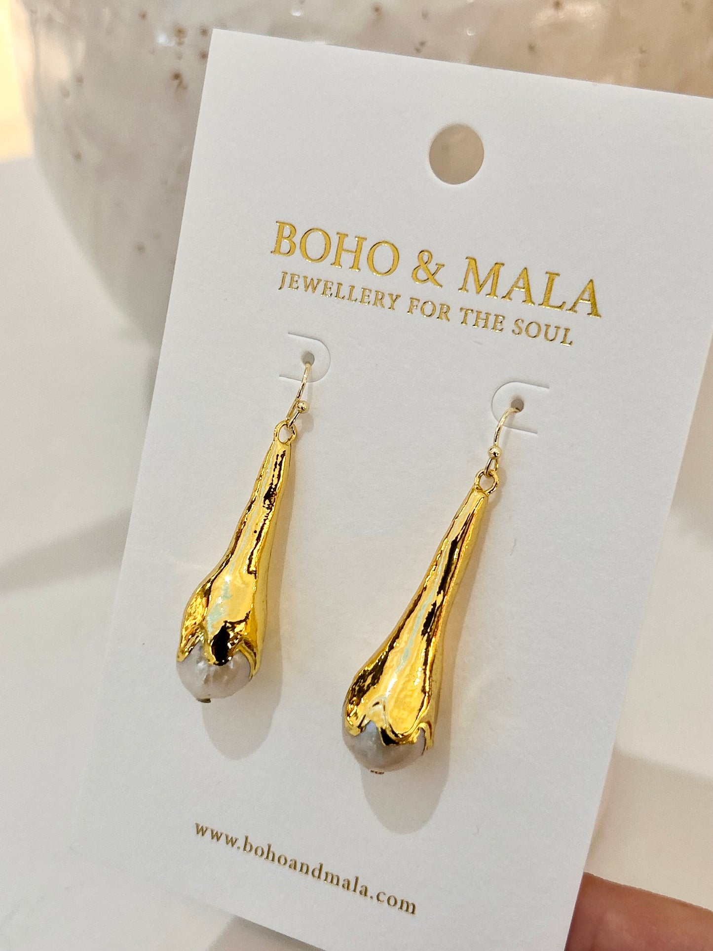 
                  
                    Noelle Freshwater Pearl Gold Drop Earrings – Genuine Freshwater Pearl Earrings
                  
                