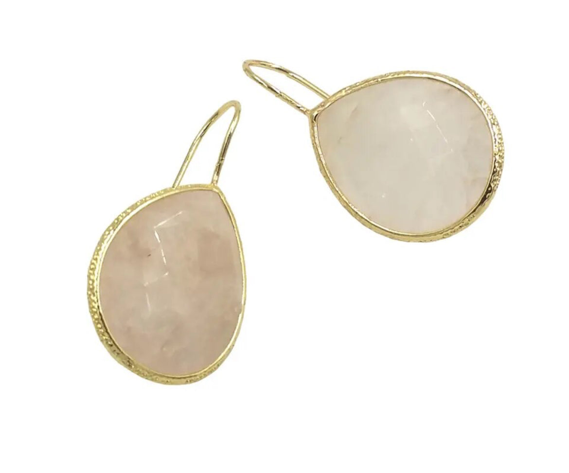 
                  
                    Gold Plated Natural Stone Statement Earrings- Boho Jewellery For Wild Souls
                  
                