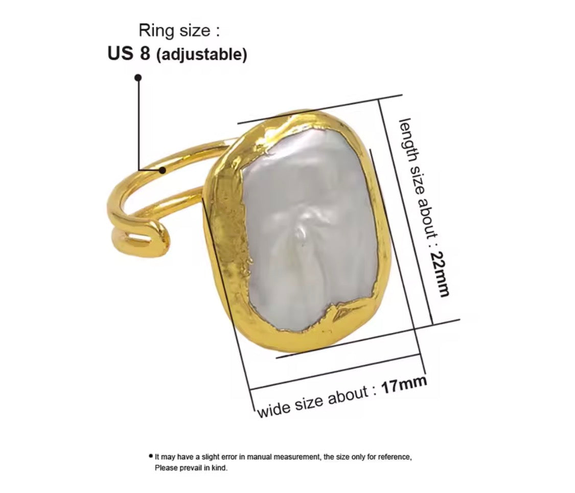 
                  
                    Boho & Mala Natural Freshwater Pearl Statement Ring R1090 (Copy)
                  
                