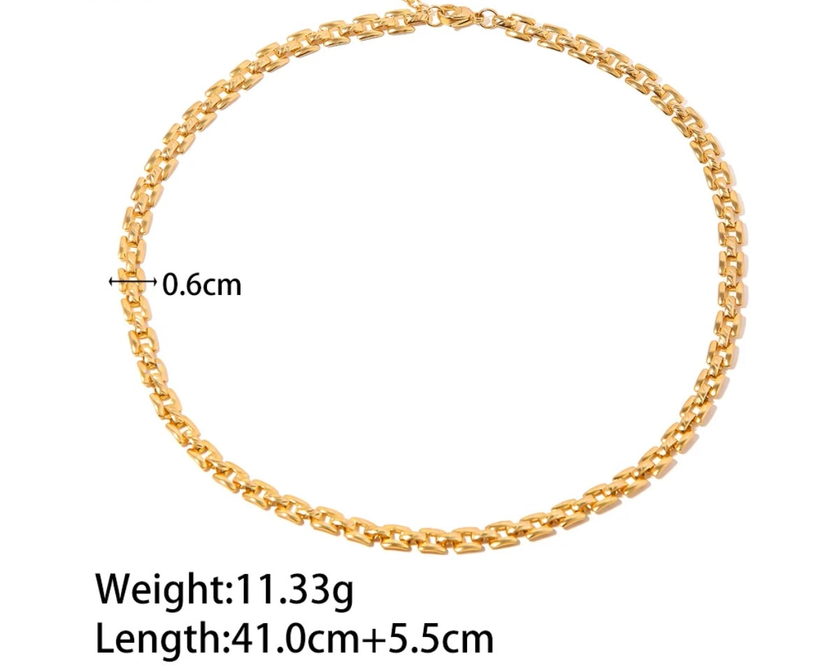 
                  
                    Gold Plated Stainless Steel Waterproof & Tarnish-Free Necklaces- Boho Jewellery For Everyday Wear
                  
                