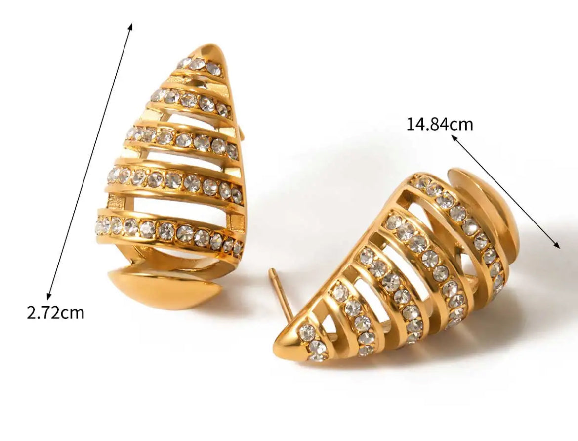 
                  
                    Gold Plated Stainless Steel Waterproof & Tarnish-Free Earrings- Boho Jewellery For Wild Souls
                  
                