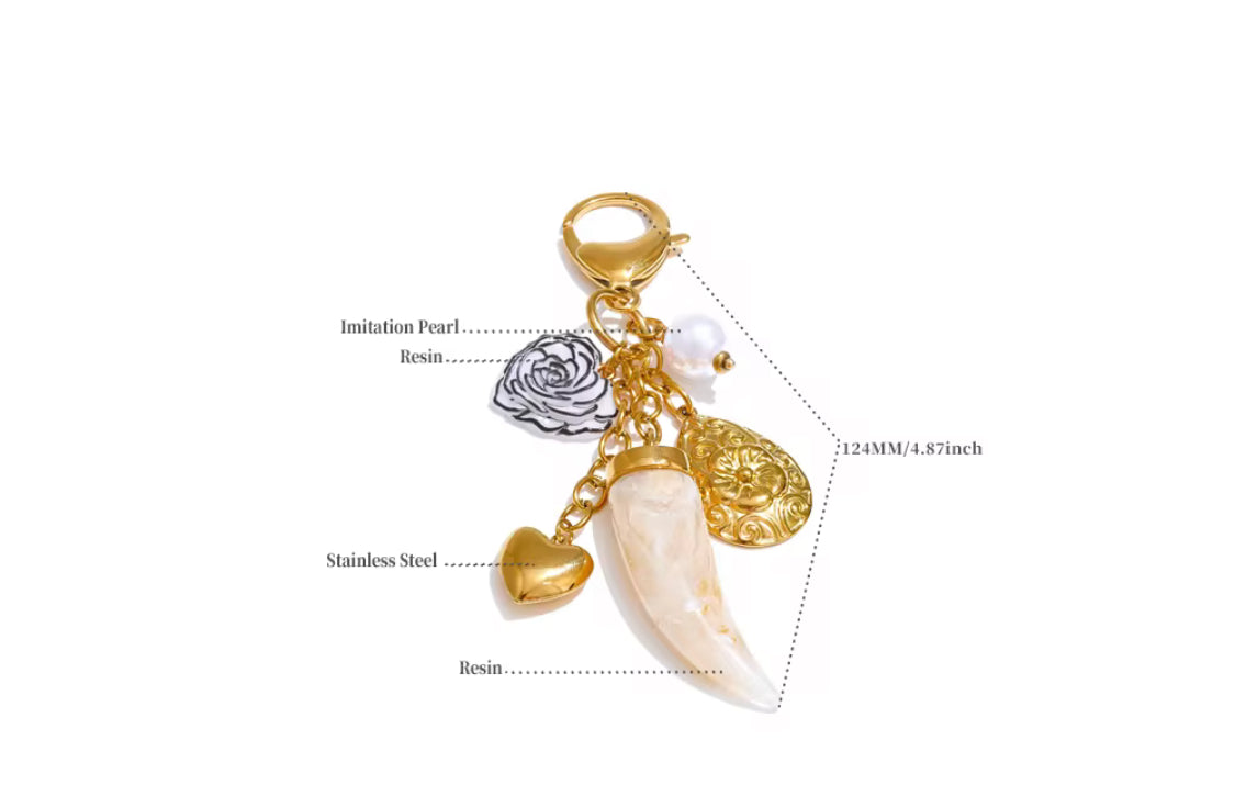 
                  
                    Lucky Tooth Charm Key Ring
                  
                