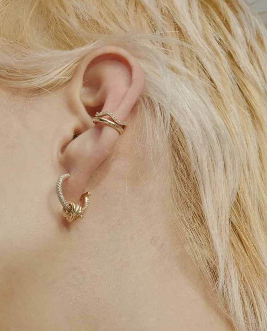 
                  
                    Gold Plated Sterling Silver Dainty Minimalist Hypoallergenic Hoop Earrings- Boho Jewellery For Wild Souls
                  
                