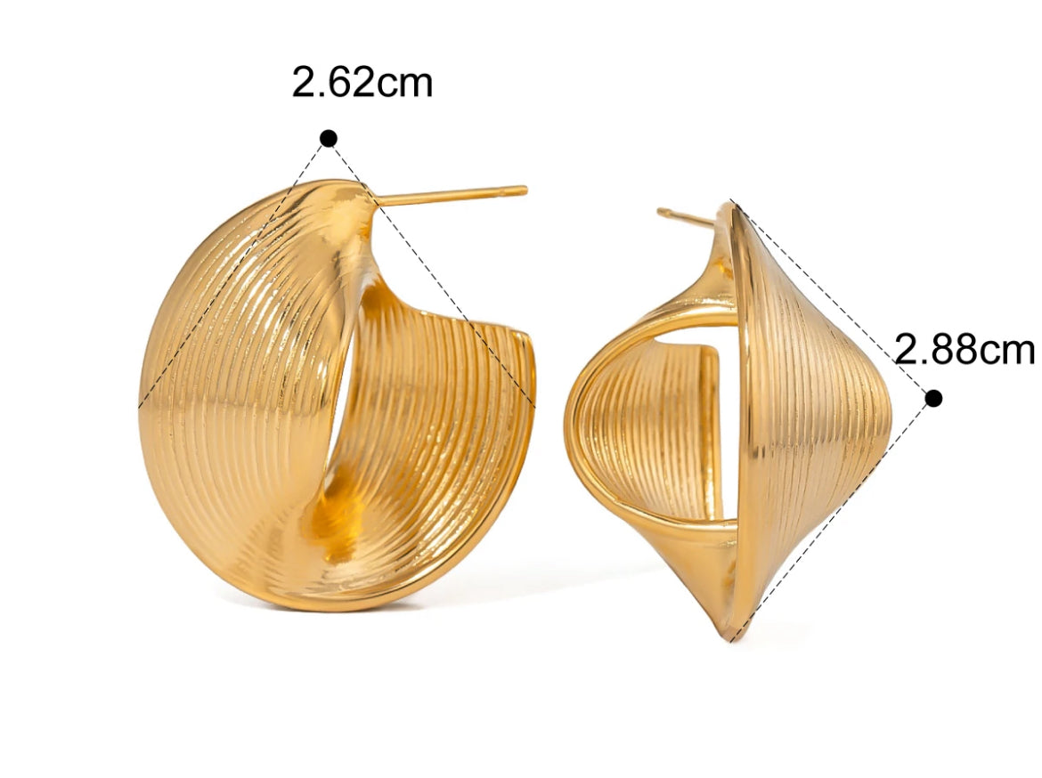 
                  
                    Gold Plated Stainless Steel Waterproof & Tarnish-Free Earrings- Boho Jewellery For Wild Souls
                  
                