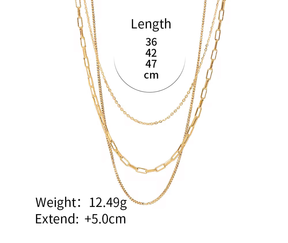 Layered Chain Necklace Beach Australian Owned Boho And Mala Gold Plated Under Stainless Steel Statement Necklace Waterproof Tarnish-Free Earrings Everyday Boho Jewellery
