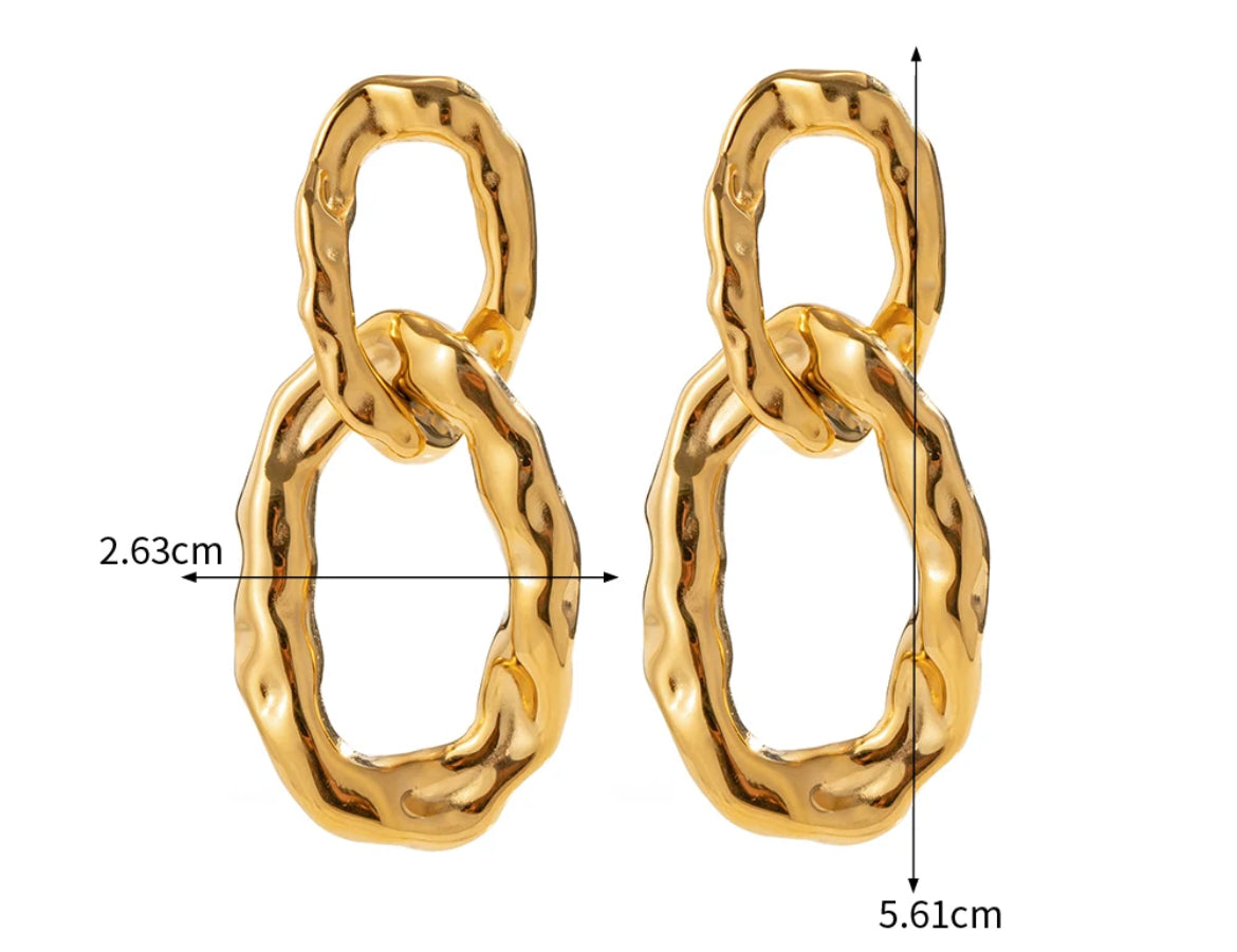 
                  
                    Gold Plated Stainless Steel Waterproof & Tarnish-Free Earrings- Boho Jewellery For Wild Souls
                  
                