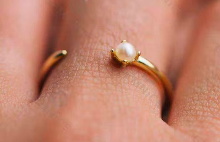
                  
                    Inner Light- Dainty Minimalist Open Boho Ring – Adjustable 18k Gold Plated Under Sterling Silver
                  
                