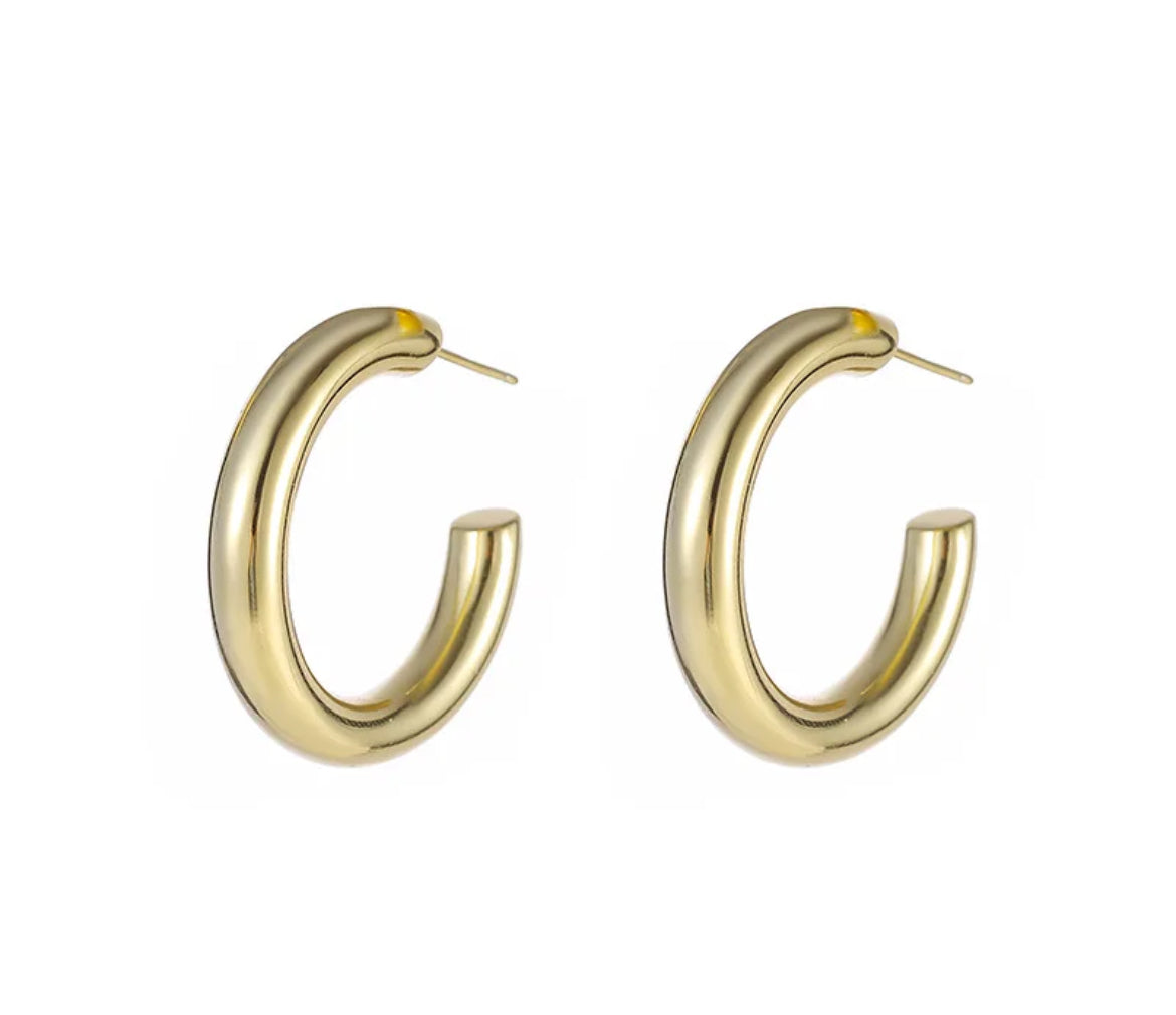 
                  
                    Australian Owned Boho And Mala Dainty Huggies Gold Plated Sterling Silver Statement Hoop Earring Everyday Wear Earrings Boho Jewellery
                  
                