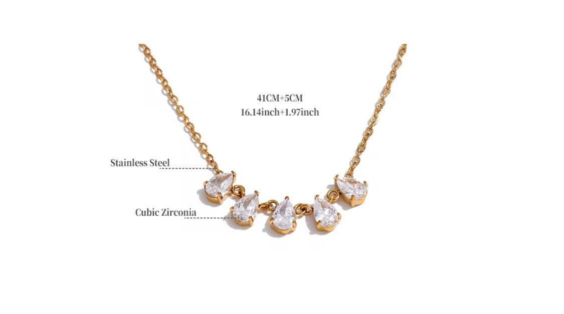 
                  
                    Crystal Cascade Necklace
                  
                