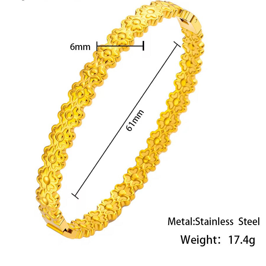 Golden Blossom Waterproof Bracelet