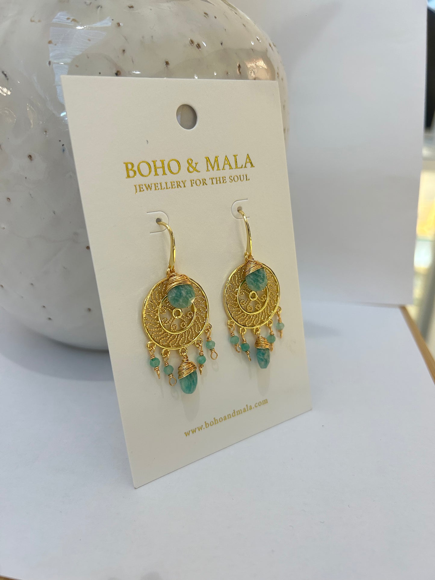 
                  
                    Amazonite Soleil Earrings
                  
                