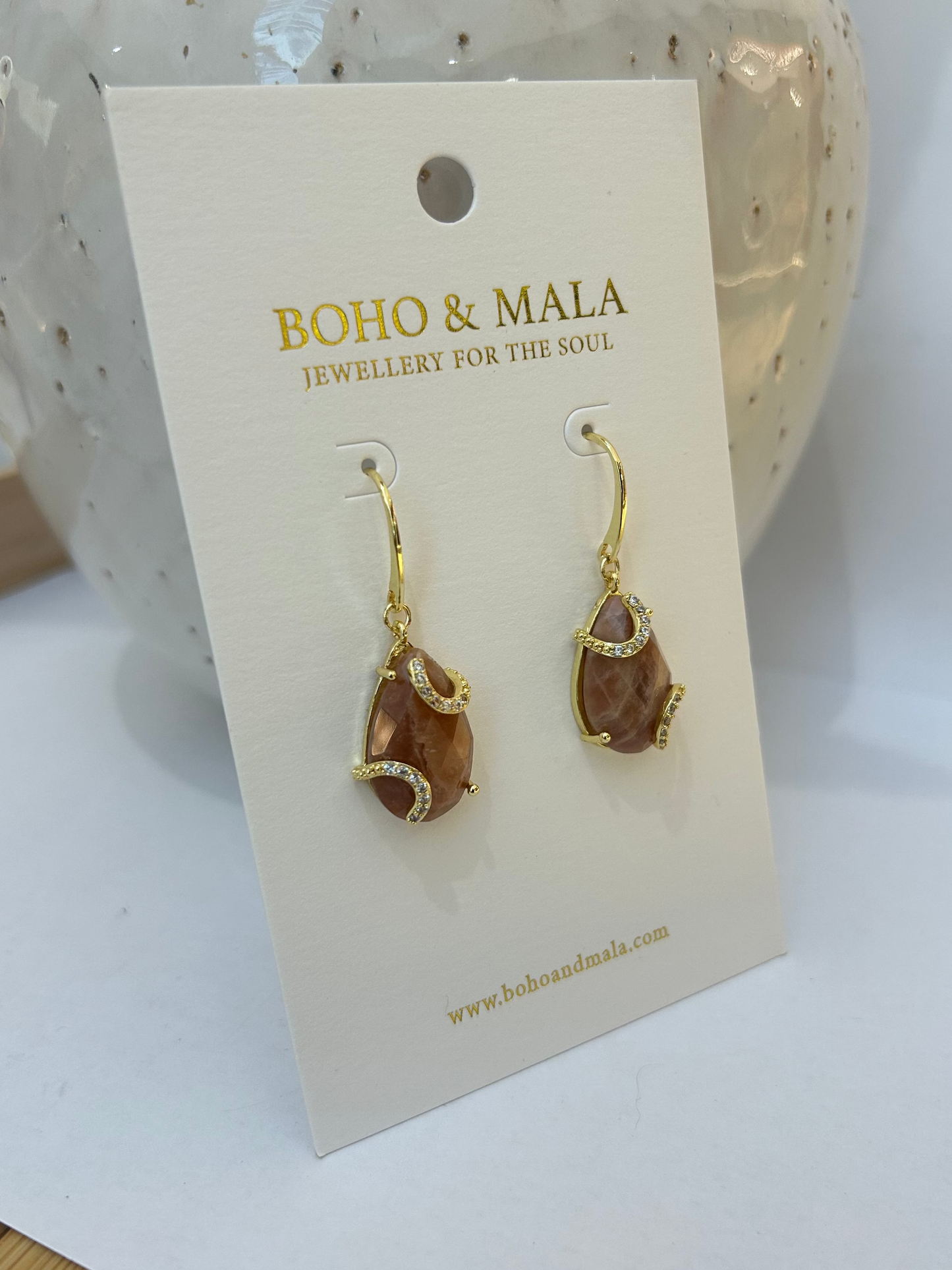 
                  
                    Sunstone Luna Earrings
                  
                