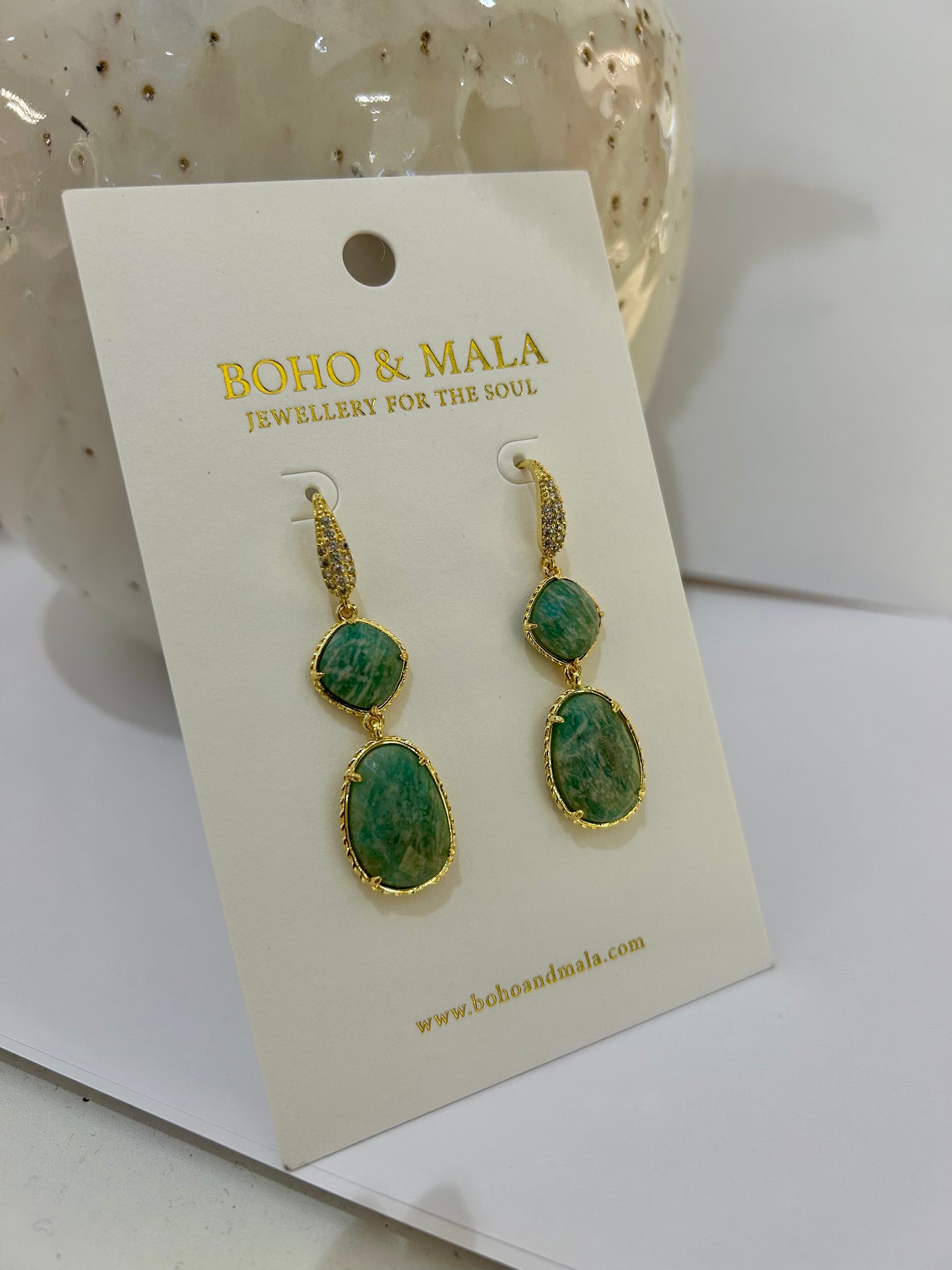 
                  
                    Amazonite Amara Earrings
                  
                