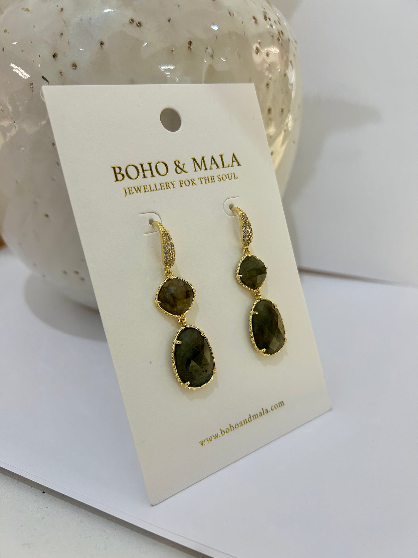 
                  
                    Labradorite Amara Earrings
                  
                