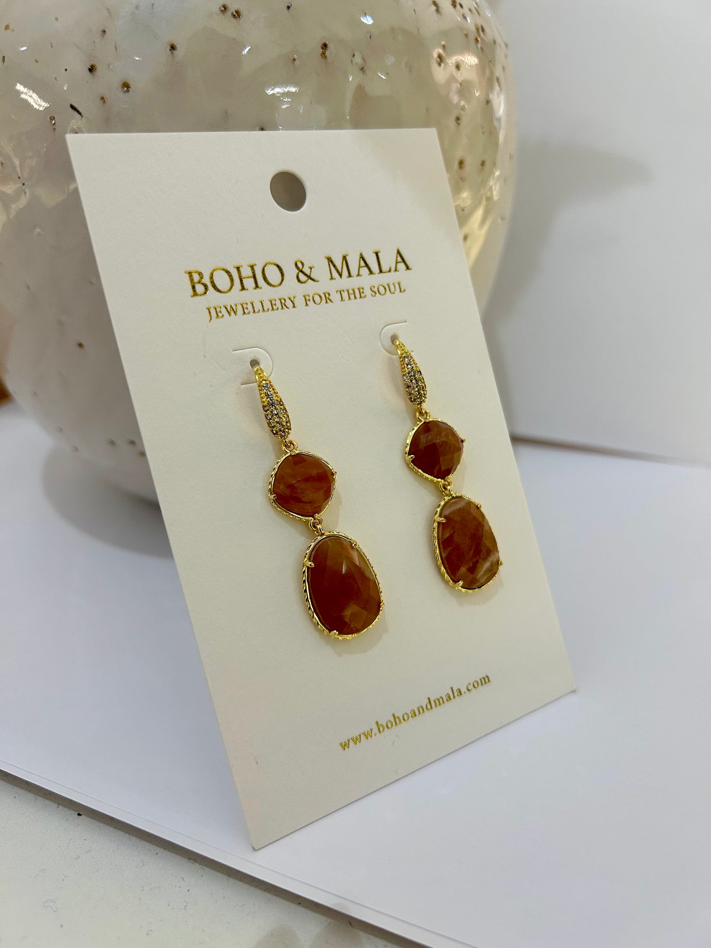 
                  
                    Sunstone Amara Earrings
                  
                