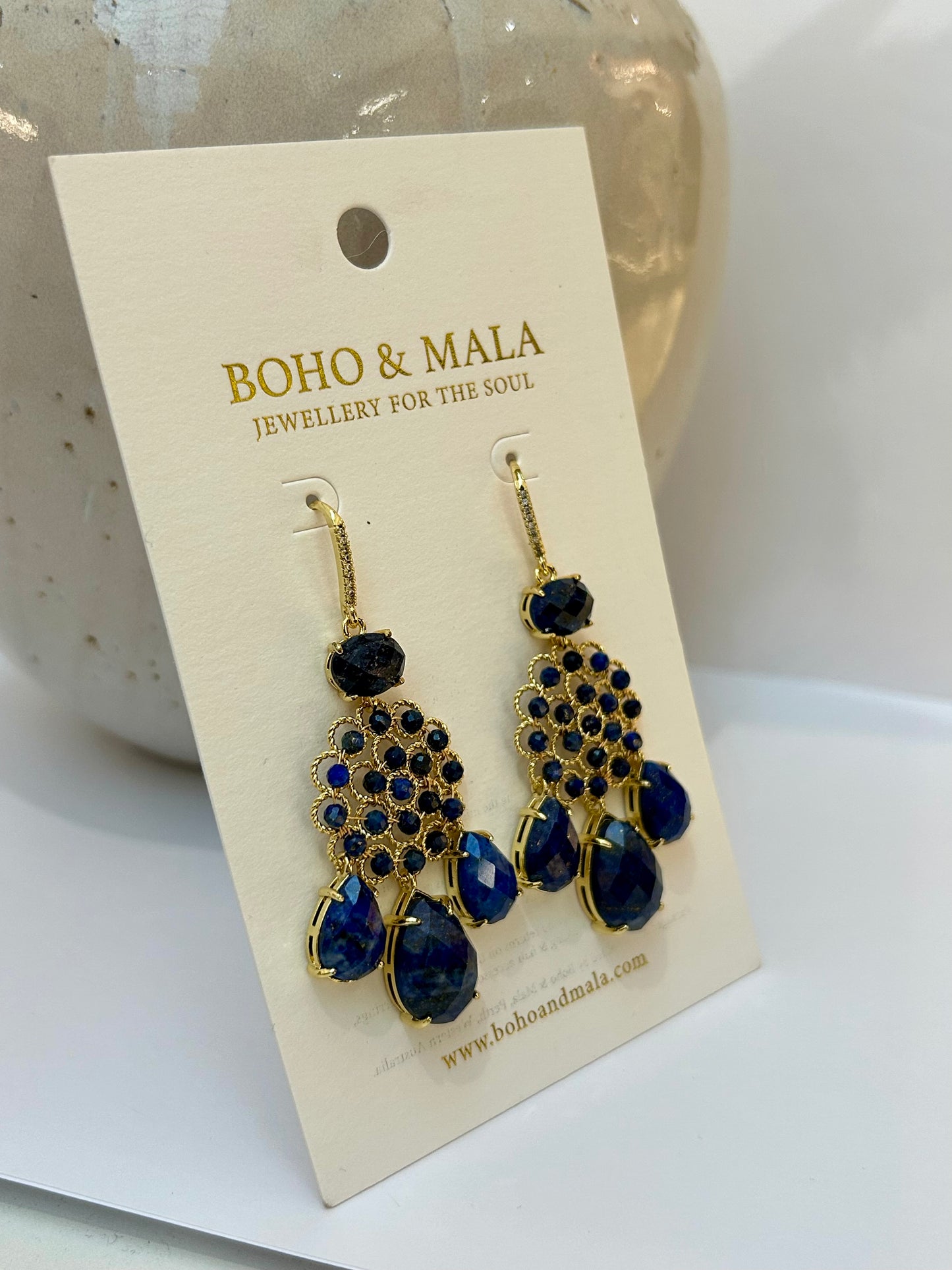 
                  
                    Lapis Lazuli Soleya Earrings
                  
                