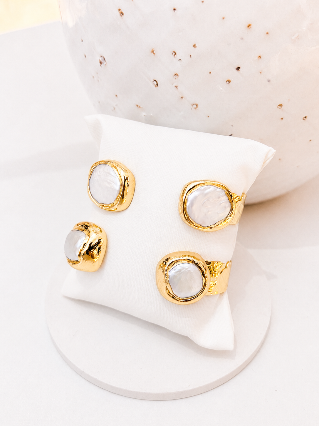 
                  
                    Nerina Squared Fresh Water Pearl Cuff Bracelet
                  
                