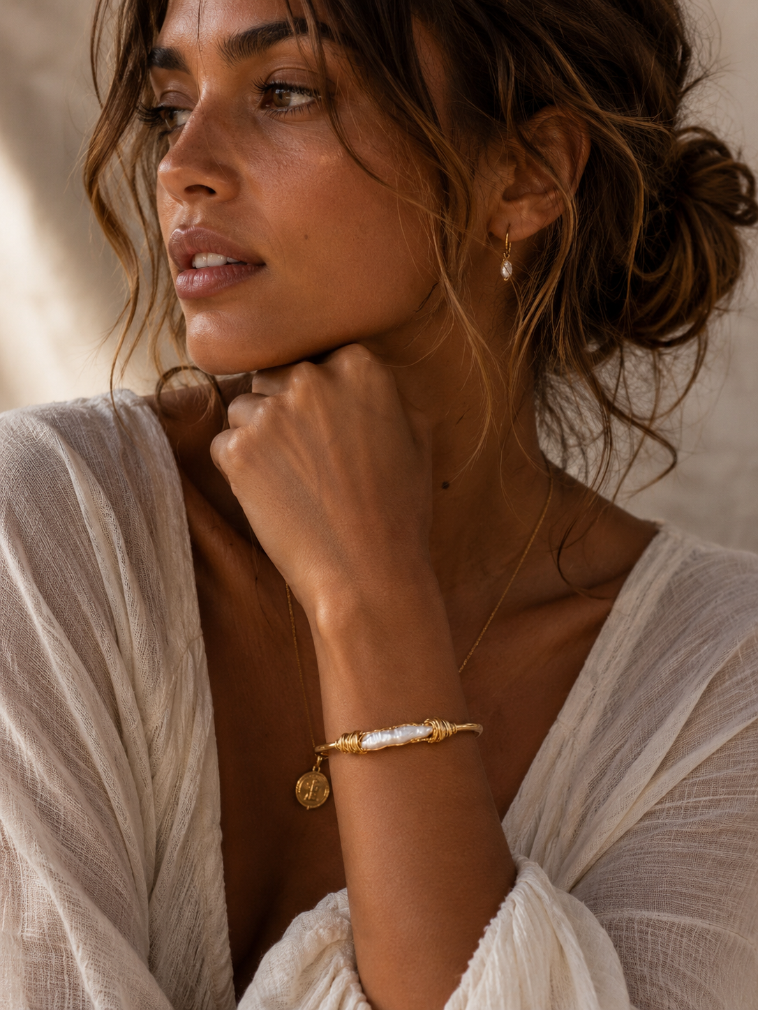 
                  
                    Naya Fresh Water Pearl Cuff Bracelet
                  
                