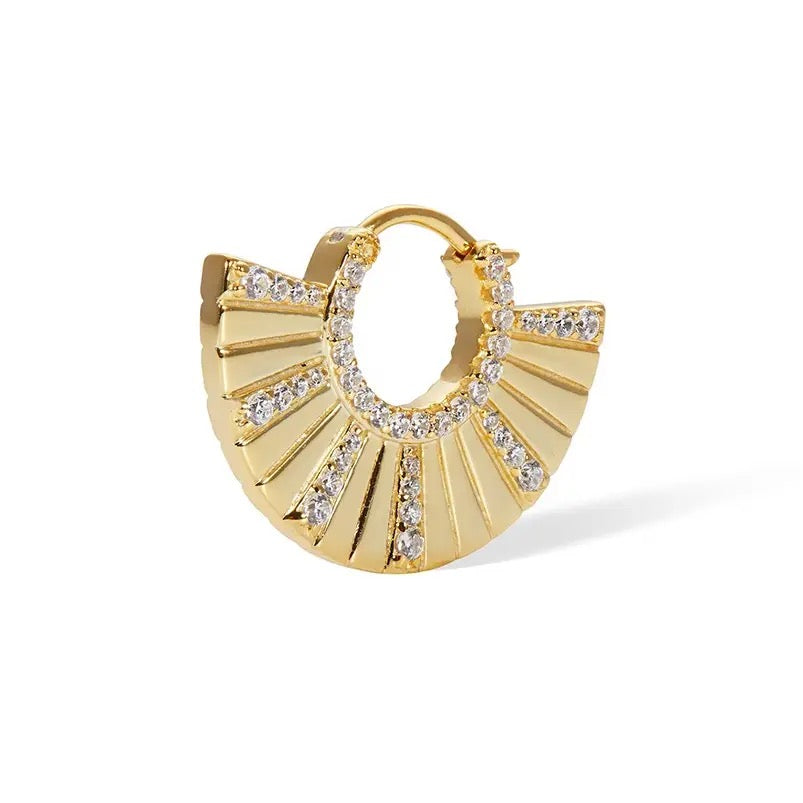 
                  
                    Gold Plated Sterling Silver Dainty Minimalist Hypoallergenic Hoop Earrings- Boho Jewellery For Wild Souls
                  
                