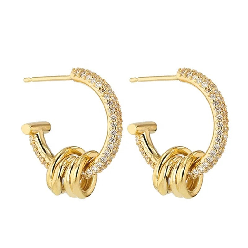 
                  
                    Gold Plated Sterling Silver Dainty Minimalist Hypoallergenic Hoop Earrings- Boho Jewellery For Wild Souls
                  
                