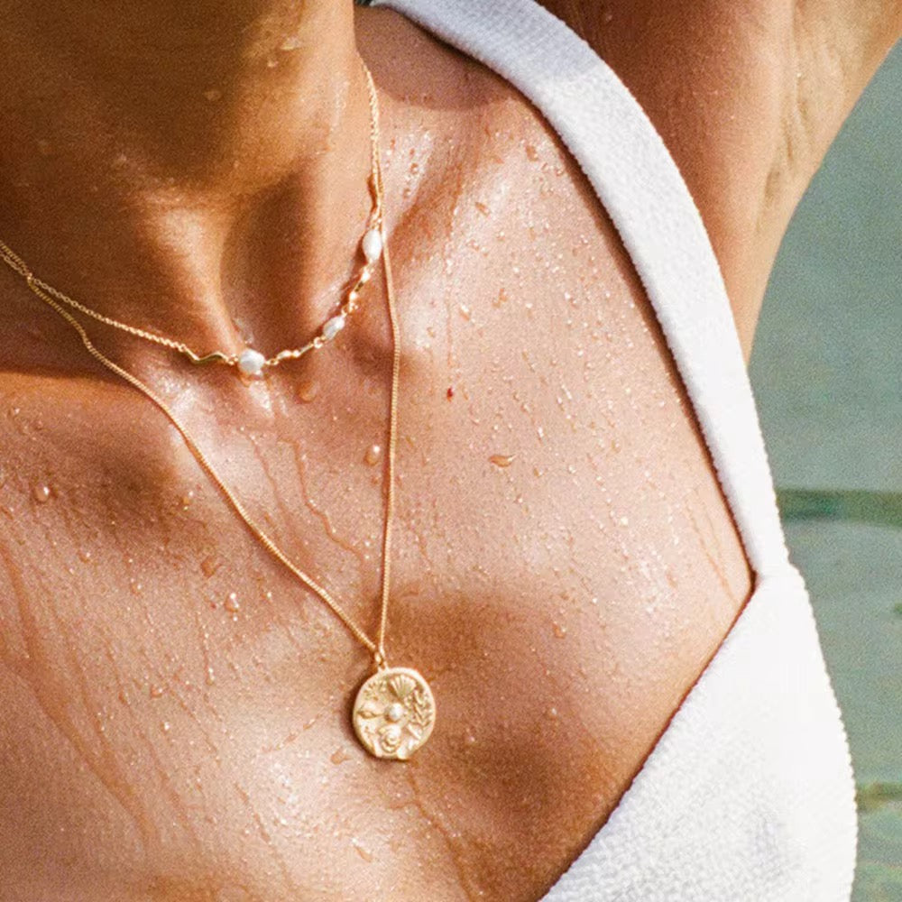 
                  
                    Pendant Charm Starfish Pearl Necklace Beach Australian Owned Boho And Mala Gold Plated Under Sterling Silver Statement Necklace Boho Jewellery
                  
                