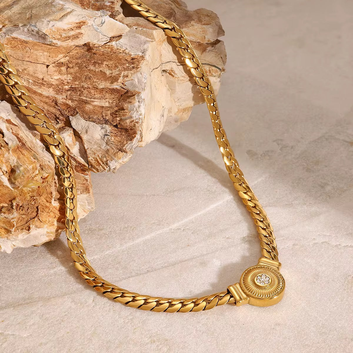
                  
                    Pendant Necklace Beach Australian Owned Boho And Mala Gold Plated Under Stainless Steel Statement Necklace Waterproof Tarnish-Free Earrings Everyday Boho Jewellery
                  
                