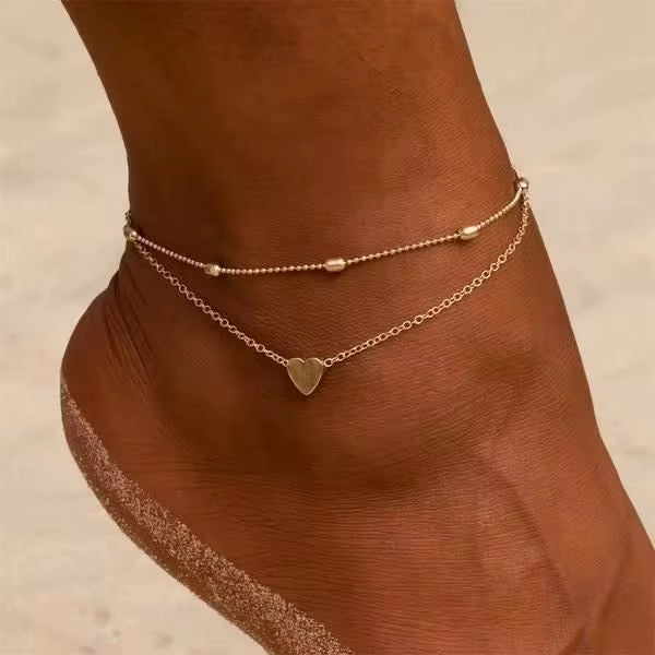 
                  
                    Gold Plated Stainless Steel Waterproof & Tarnish-Free Adjustable Anklet- Boho Jewellery For Everyday Wear
                  
                