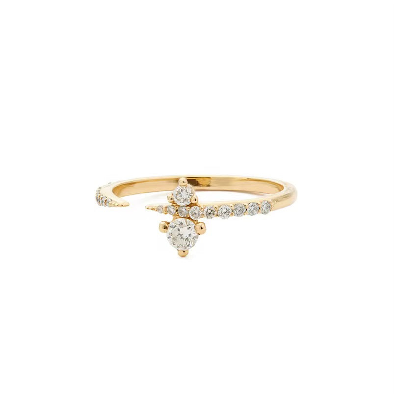 
                  
                    Inner Light- Dainty Minimalist Open Boho Ring – Adjustable 18k Gold Plated Under Sterling Silver
                  
                