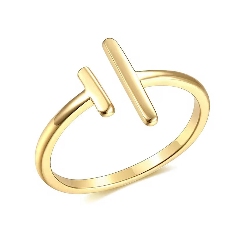 
                  
                    Inner Light- Dainty Minimalist Open Boho Ring – Adjustable 18k Gold Plated Under Sterling Silver
                  
                