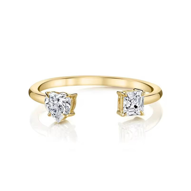 
                  
                    Inner Light- Dainty Minimalist Open Boho Ring – Adjustable 18k Gold Plated Under Sterling Silver
                  
                