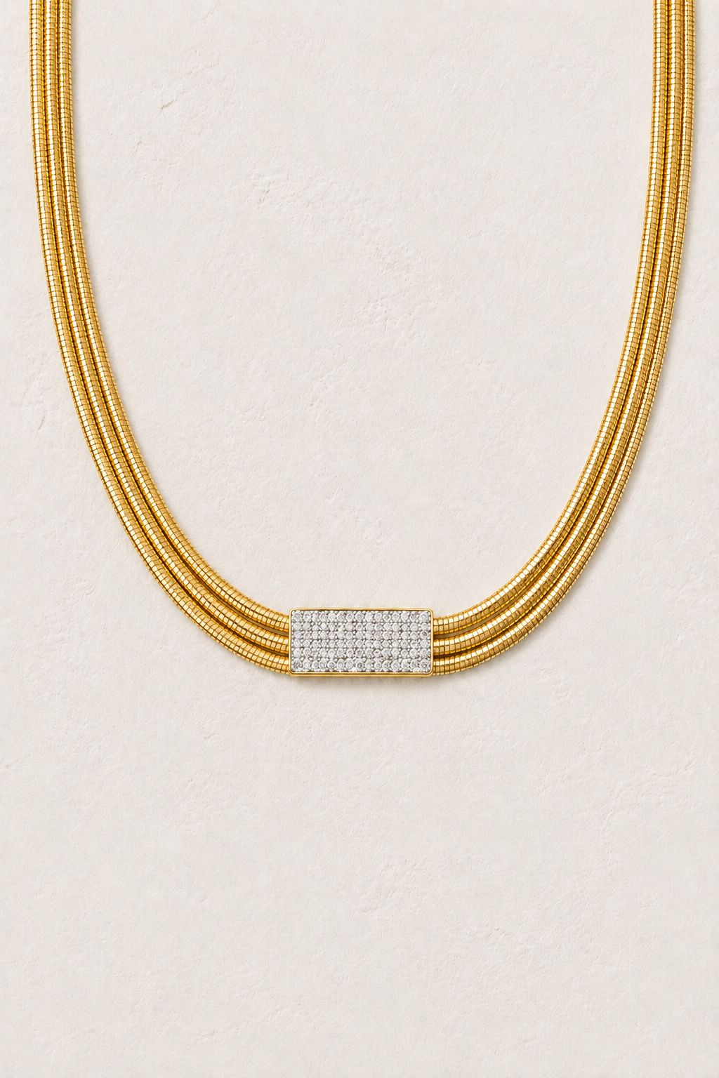 
                  
                    Aria Gold Crystal Bar Collar
                  
                