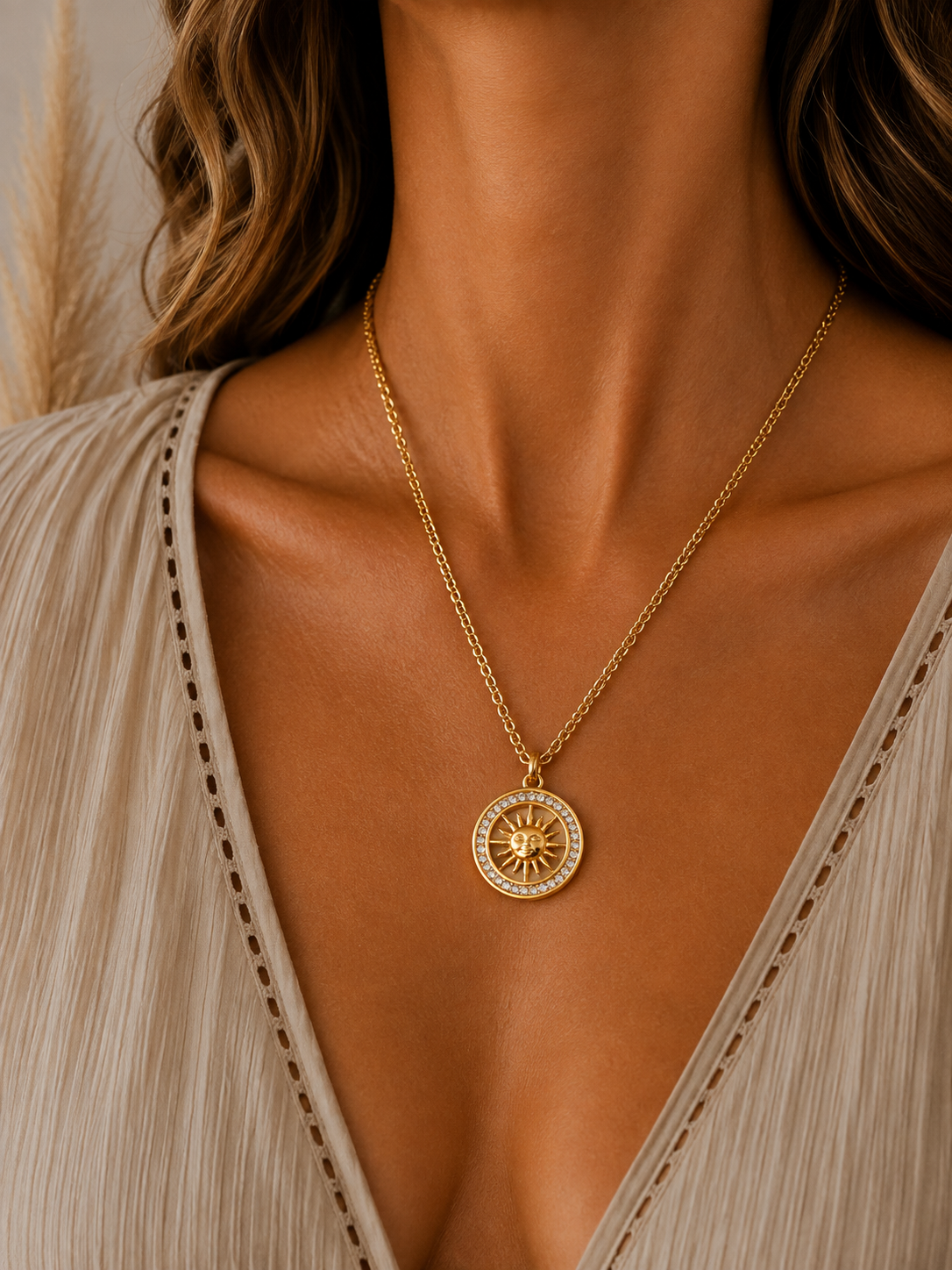 
                  
                    Gold Plated Stainless Steel Waterproof & Tarnish-Free Necklaces- Boho Jewellery For Everyday Wear
                  
                