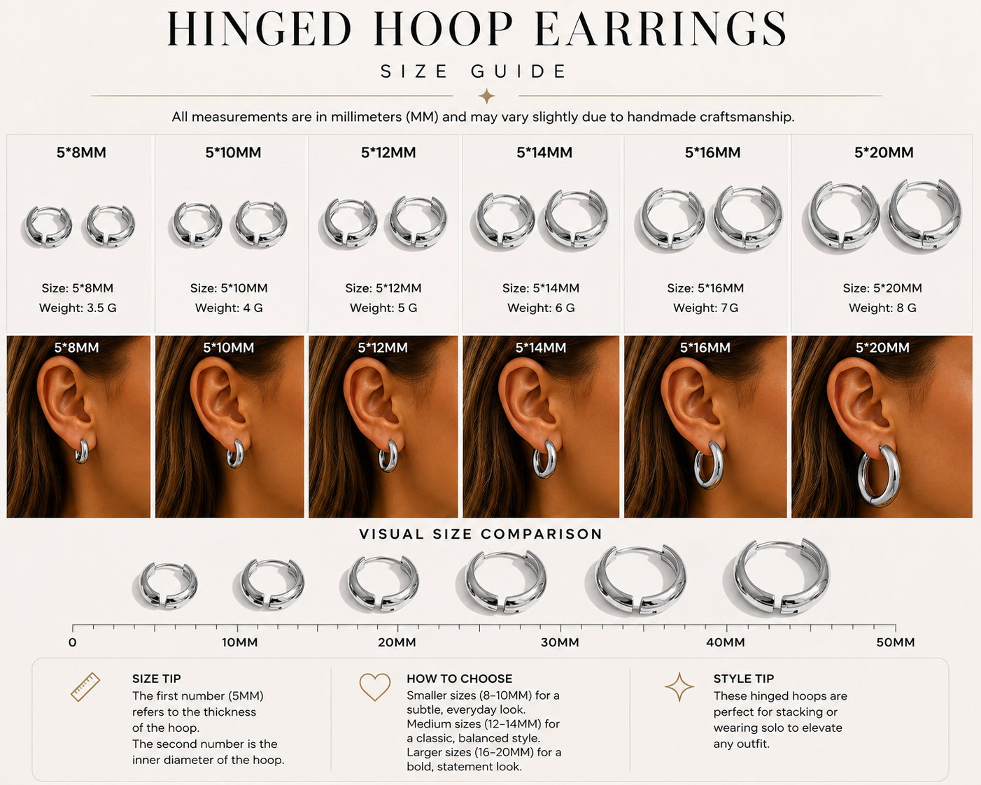 
                  
                    Silver Chunky Hoop Earrings 5mm- Bold, Waterproof & Tarnish-Free
                  
                
