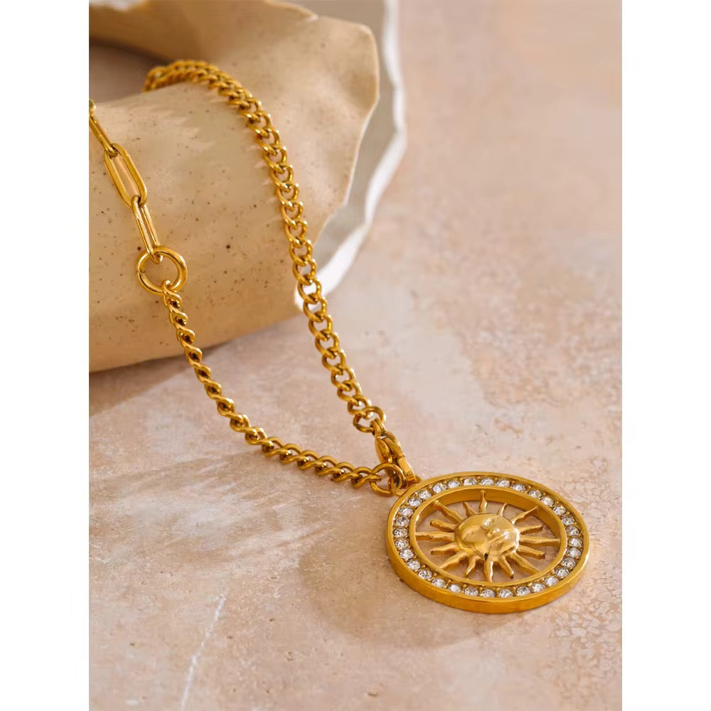 
                  
                    Gold Plated Stainless Steel Waterproof & Tarnish-Free Necklaces- Boho Jewellery For Everyday Wear
                  
                