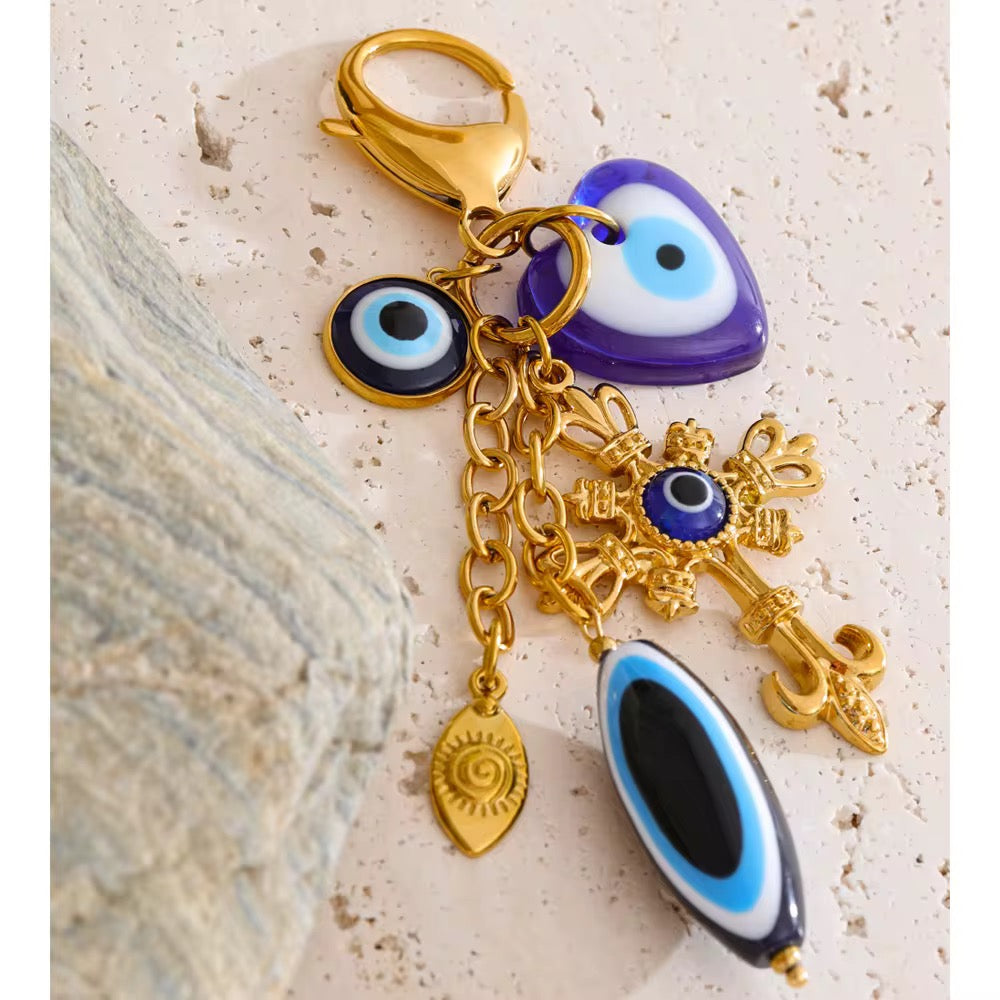 
                  
                    Evil Eye Charm Key Ring
                  
                