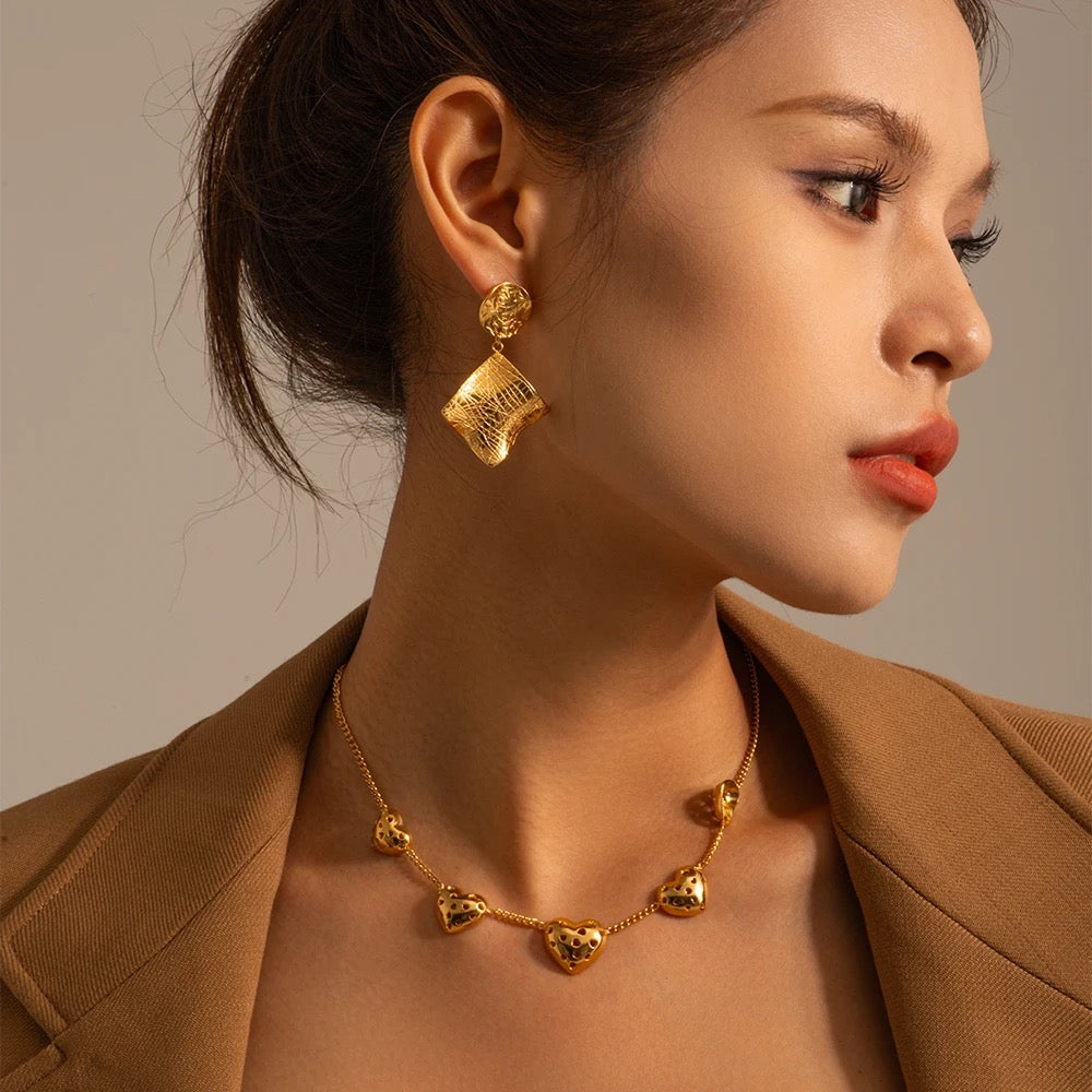 
                  
                    Gold Plated Stainless Steel Waterproof & Tarnish-Free Earrings- Boho Jewellery For Wild Souls
                  
                