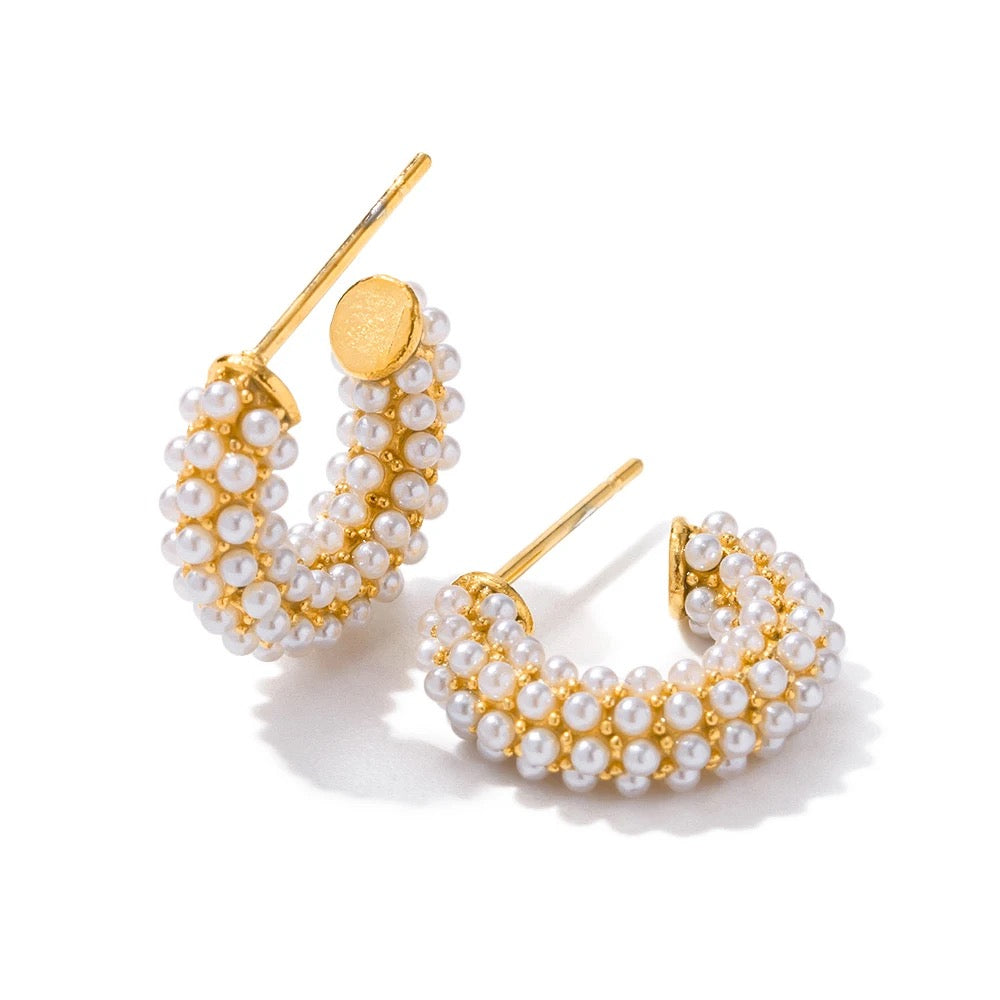 Australian Owned Boho And Mala Gold Plated Under Stainless Steel Statement Earring Waterproof Tarnish Free Earrings Everyday wear earrings Boho Jewellery