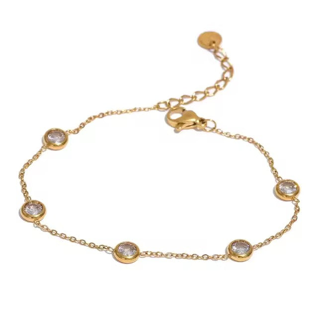 
                  
                    Crystal Station Gold Bracelet – Boho & Mala jewellery
                  
                