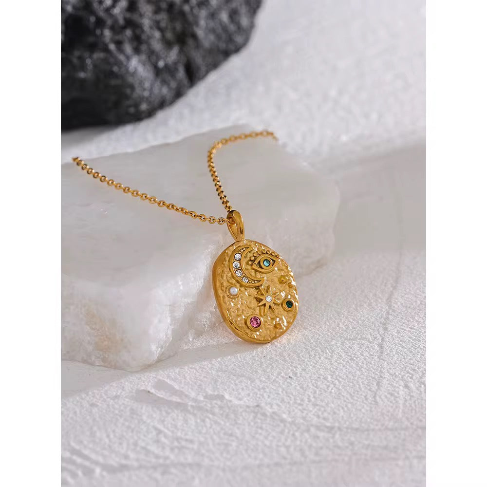 
                  
                    Celestial Eye Pendant Necklace
                  
                