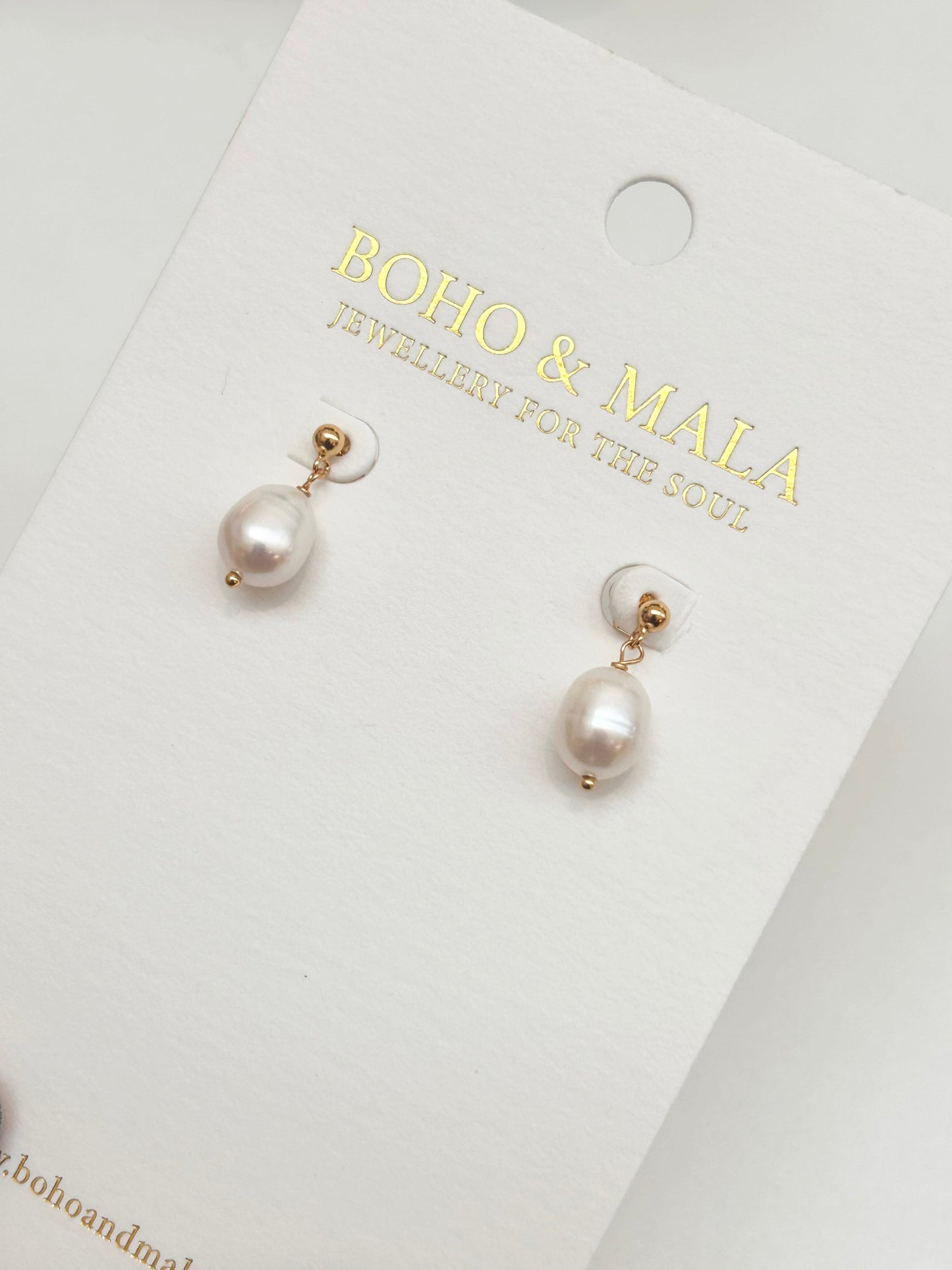 Evara Pearl Drop Studs original product photo